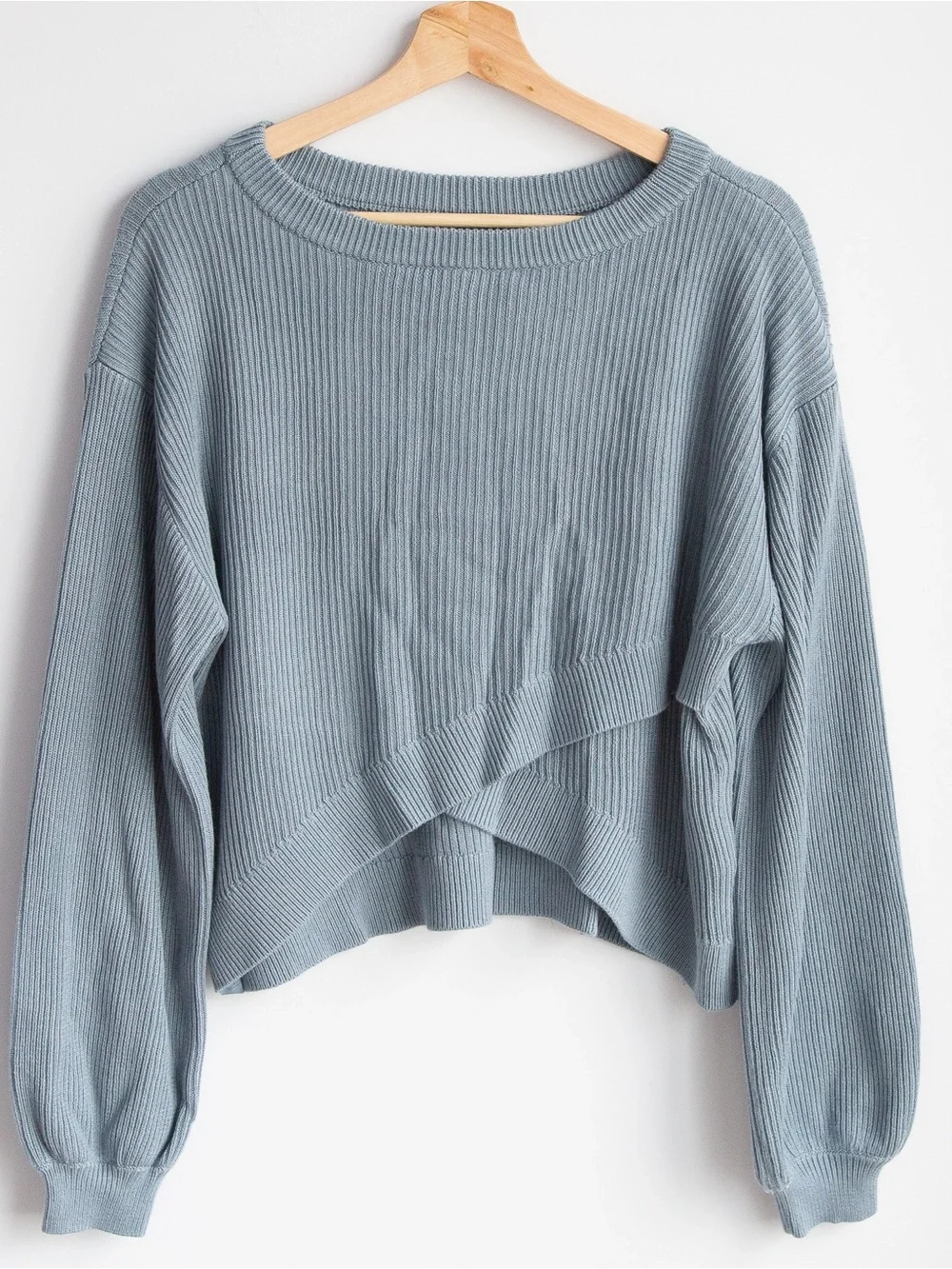 Lululemon Reversible Crossover Sweater Chambray Size 8 - Picture 1 of 7